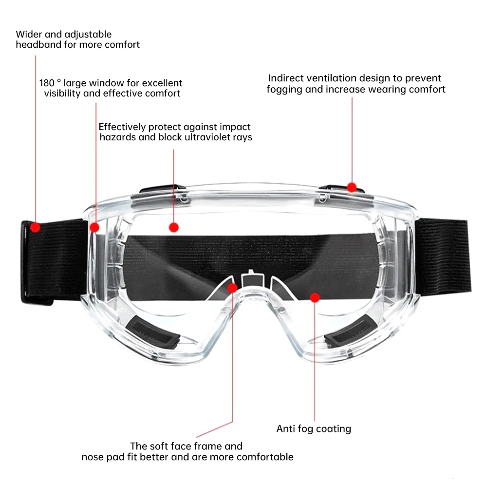 Welding Glasses Eye Protection UV Safety Goggles Work Lab Eyewear Anti fog Gas Argon Arc Protective Prevent wind spectacles