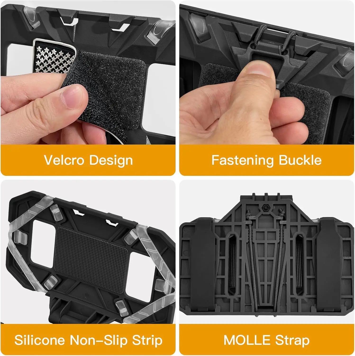 Tactical Phone Holder Upgrade Folding Navigation Board Cellphone Hold Gear Airsoft Hunting Vest Accessories