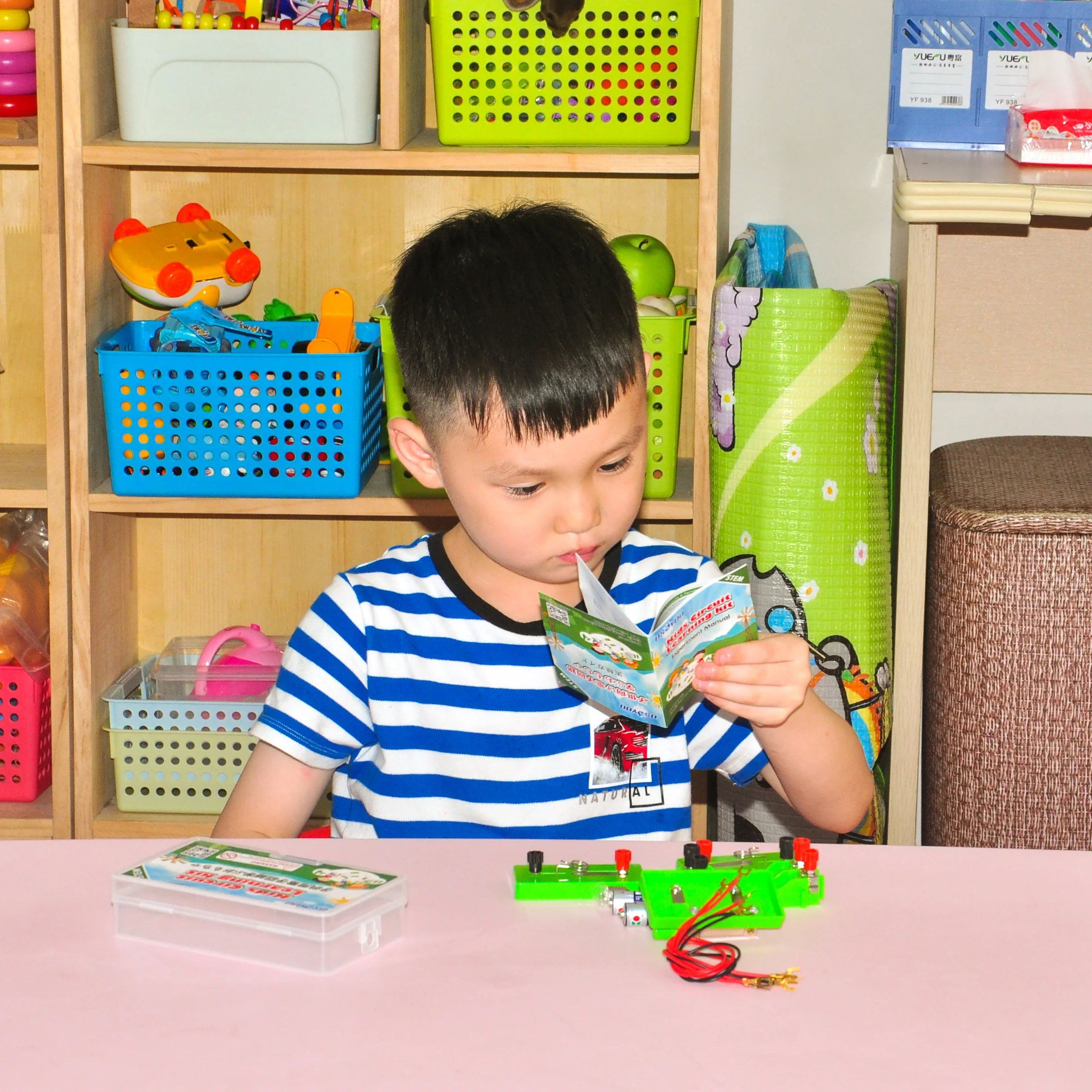 OSOYOO Kids Electricity Circuit Learning Kit for Science Study Series Circuit Parallel Circuit Physics Experiments Learning Tool