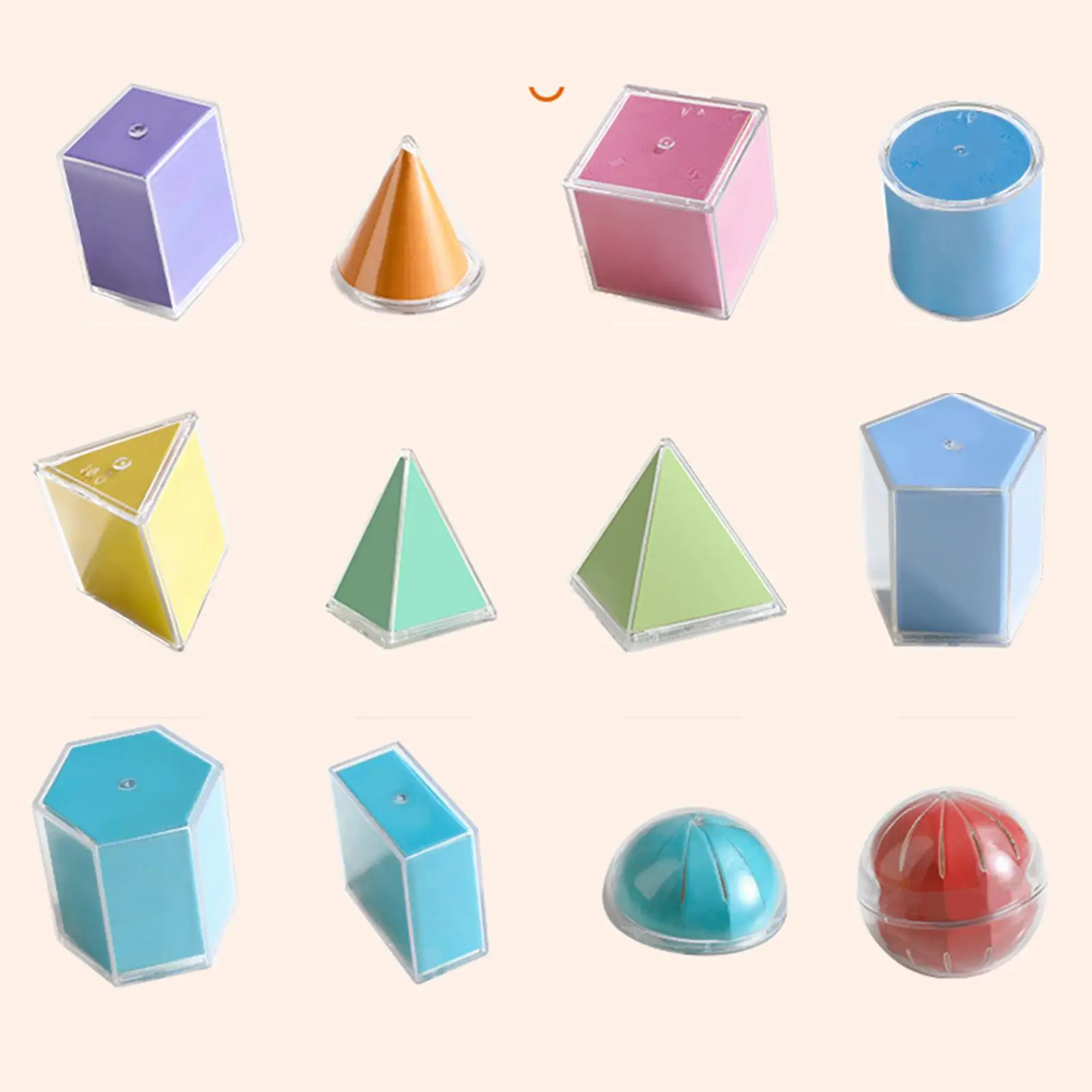 12 Pieces Geometric Shapes Blocks Math Games Reusable Durability Educational 12 Pieces Geometric Shapes Blocks Math Games Reusable Durability Educational