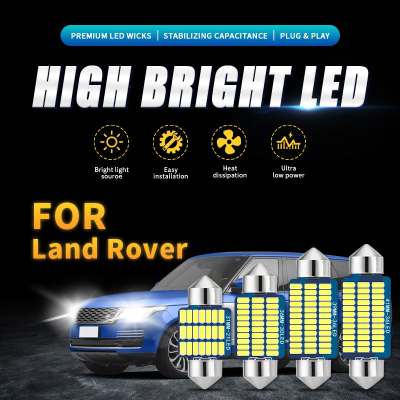 

Автомобильная экородная интерьерная считываемость 4000K 6000K C5W C10W для Land Rover Ranger, автобиография Freelander Evoque Rover Sport Evoque L32