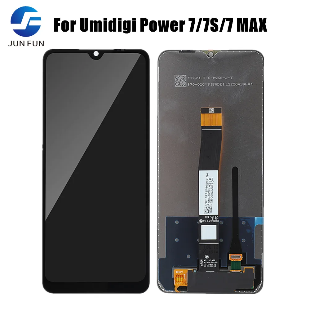 

ЖК-дисплей для UMIDIGI Power 7, сменный сенсорный экран для UMIDIGI Power 7 Max LCD / Power 7S, ЖК-экран + клей