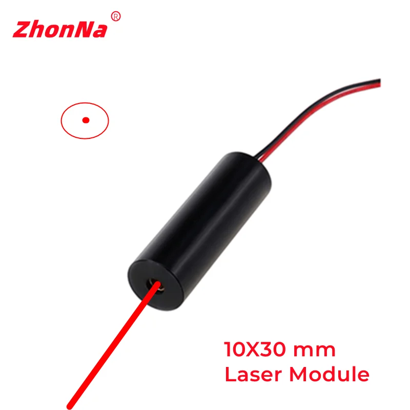 

Red635nm 5mW Laser Module Aluminum Shell Dot 10*30mm Industrial MINI CNC Locate Head LD DIY Medical Positioning DC 3V to 5V