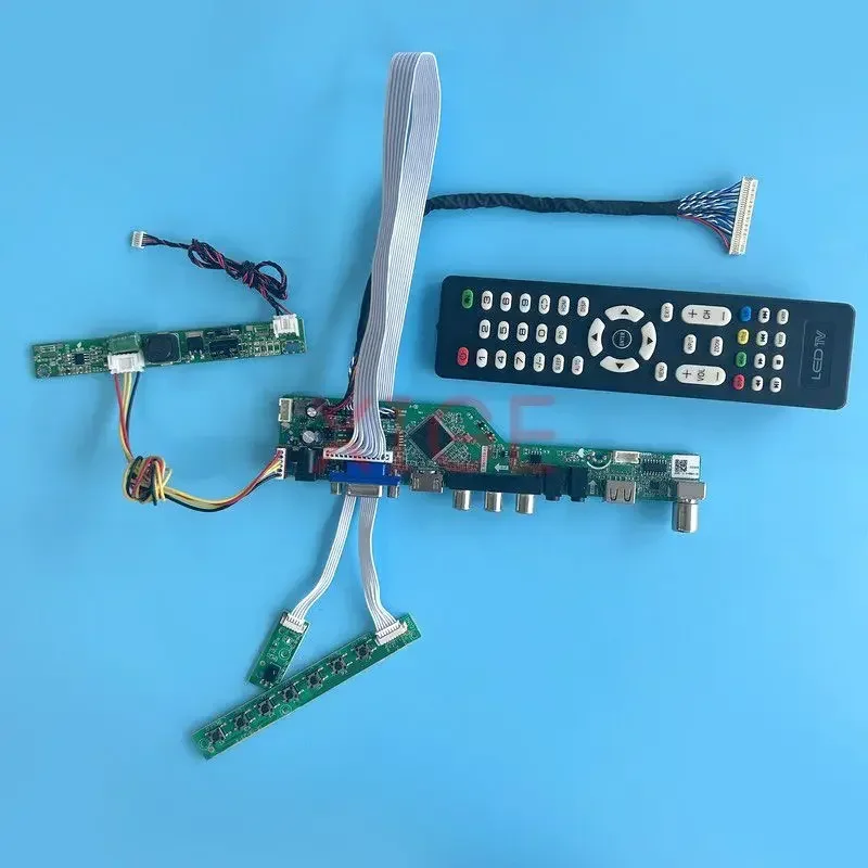 

Плата контроллера подходит для MV238FHM M238HCA M238HCJ Комплект «сделай сам» для аналогового ТВ сигнала VGA + HDMI + AV + USB 1920*1080 ЖК-монитор 23,8 "LVDS 30-контактный