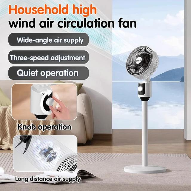 Yangzi พัดลมไฟฟ้า พัดลมตั้งพื้น dualpurpose เขย่าหัว พัดลมหมุนเวียนอากาศ พัดลมไฟฟ้าแนวตั้ง 1