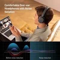 Baseus Wireless Headphones Bluetooth 5.3 HIFI Level Earphone 40mm Driver Foldable Over Ear Headsets 70H Playtime Spatial Audio - Image 2