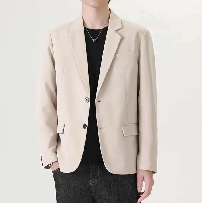 

Slim little suit men's casual coat youth fashion versatile solid color suit men's work clothes