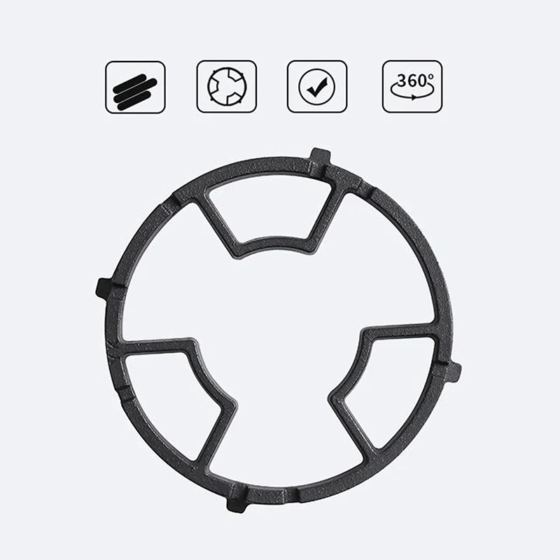 Non Slip Gas Ring Reducer Burner Grate Butter Warmer Iron Wok Support Ring Compatible With Most Gas Stove Range Cooktop