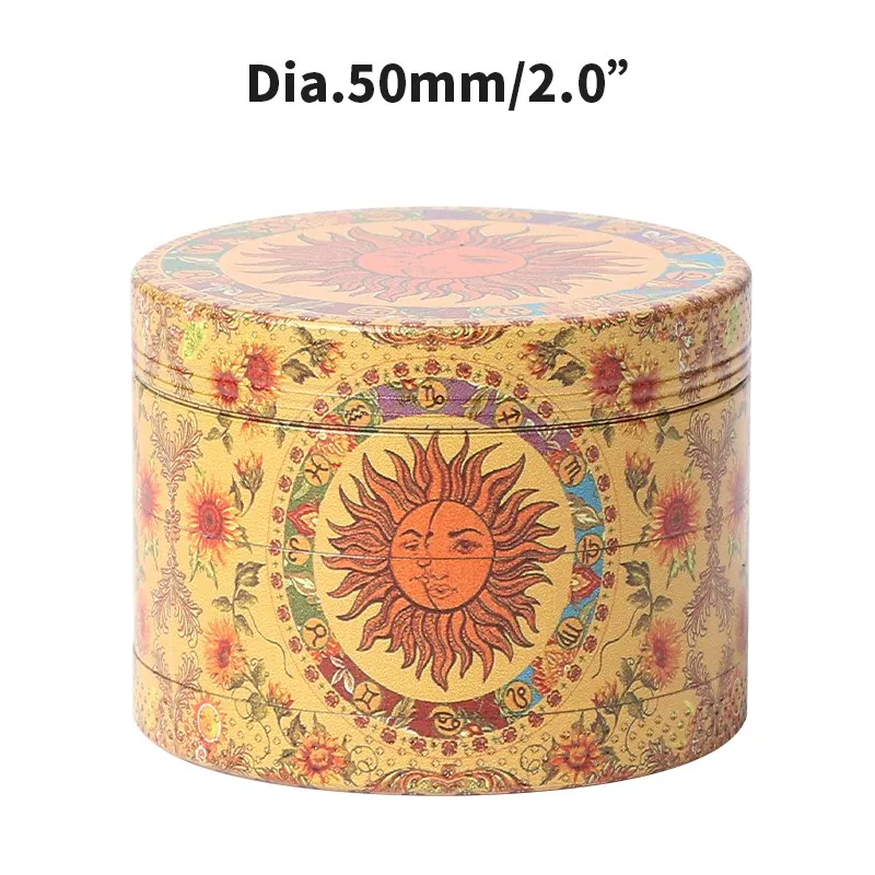 50Mm Herb Grinder In Lega Di Zinco 4 Strati Albero Di Speranza Sigaretta Tabacco Crusher Magnete Adsorbimento Accessori Per Fumatori