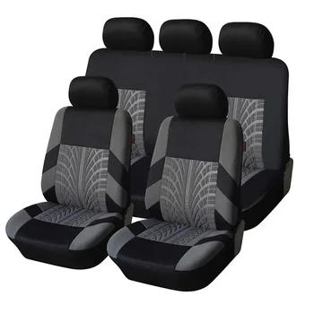 Coprisedili Auto Completi Universali in Tessuto per Sedili Anteriori Divisi e Posteriori per SUV, Berlina, Furgone - Rivestimenti Interni Auto