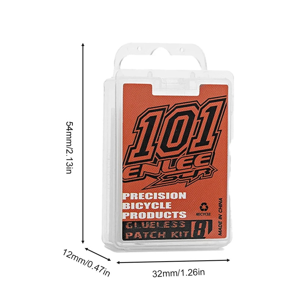 1Box Bicycle Tire repair tool set Glue-free Tire Patches Bike Tire Patch Tool No-glue Adhesive Quick Drying Bike Accessories