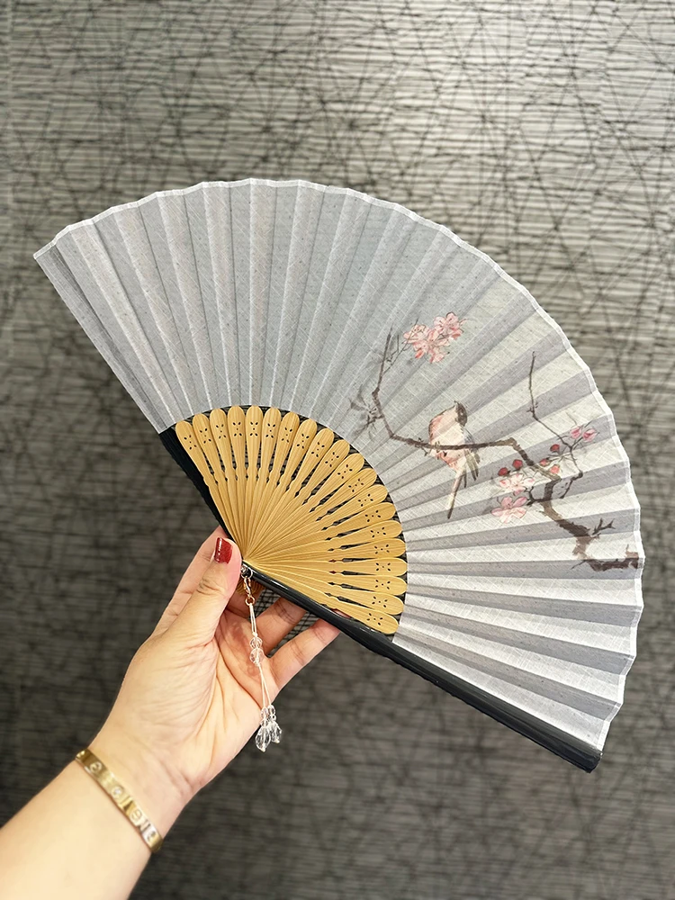 

China Folding Fan Dance Lovers Fan Ladies Convenient Portable Small Fan Wedding Personalized Gift Summer Daily Use Hand Fan