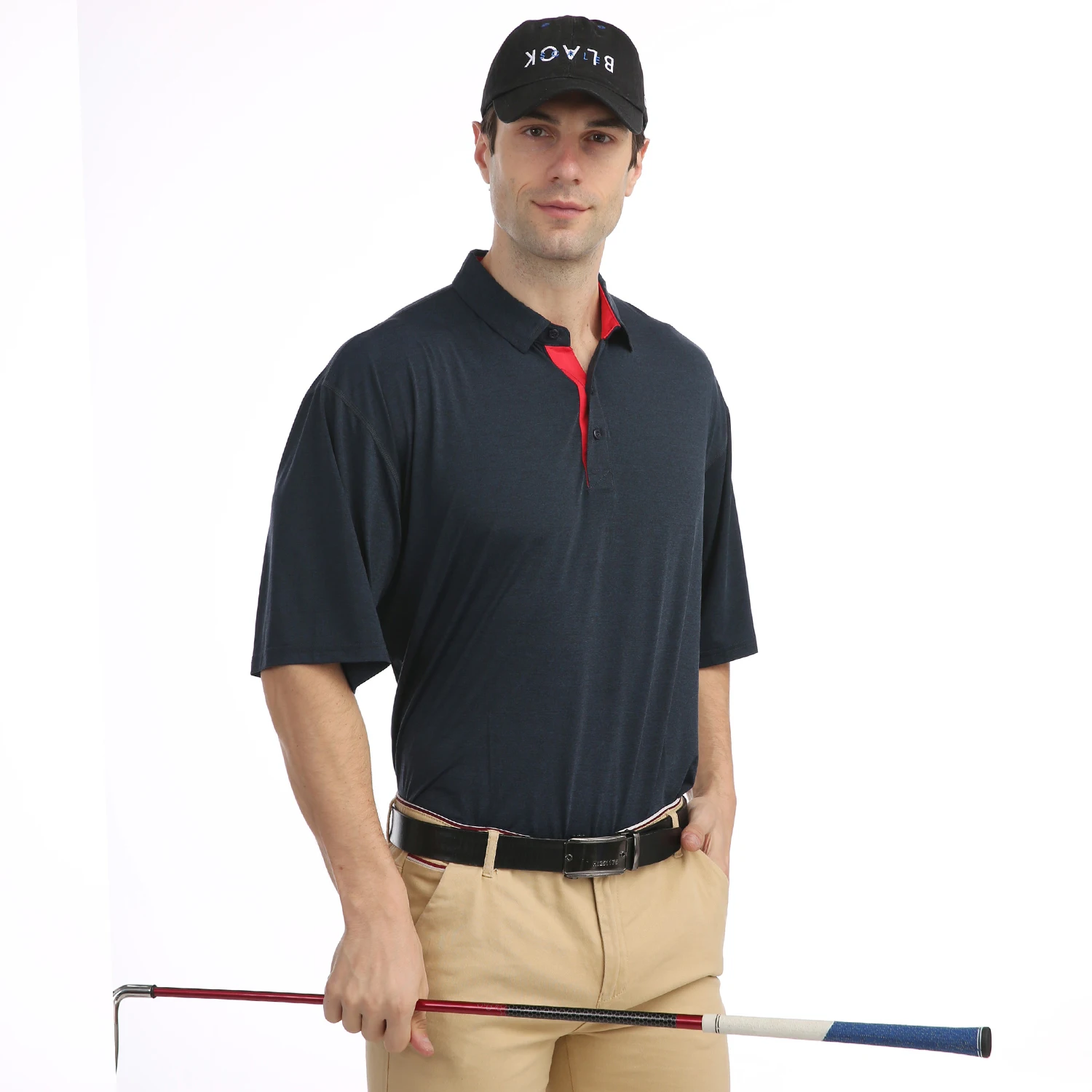 

Golf Shirts for Men Short Sleeve Wicking Quick Dry Soft Hand-Feel Sports Golf Polo T-Shirt