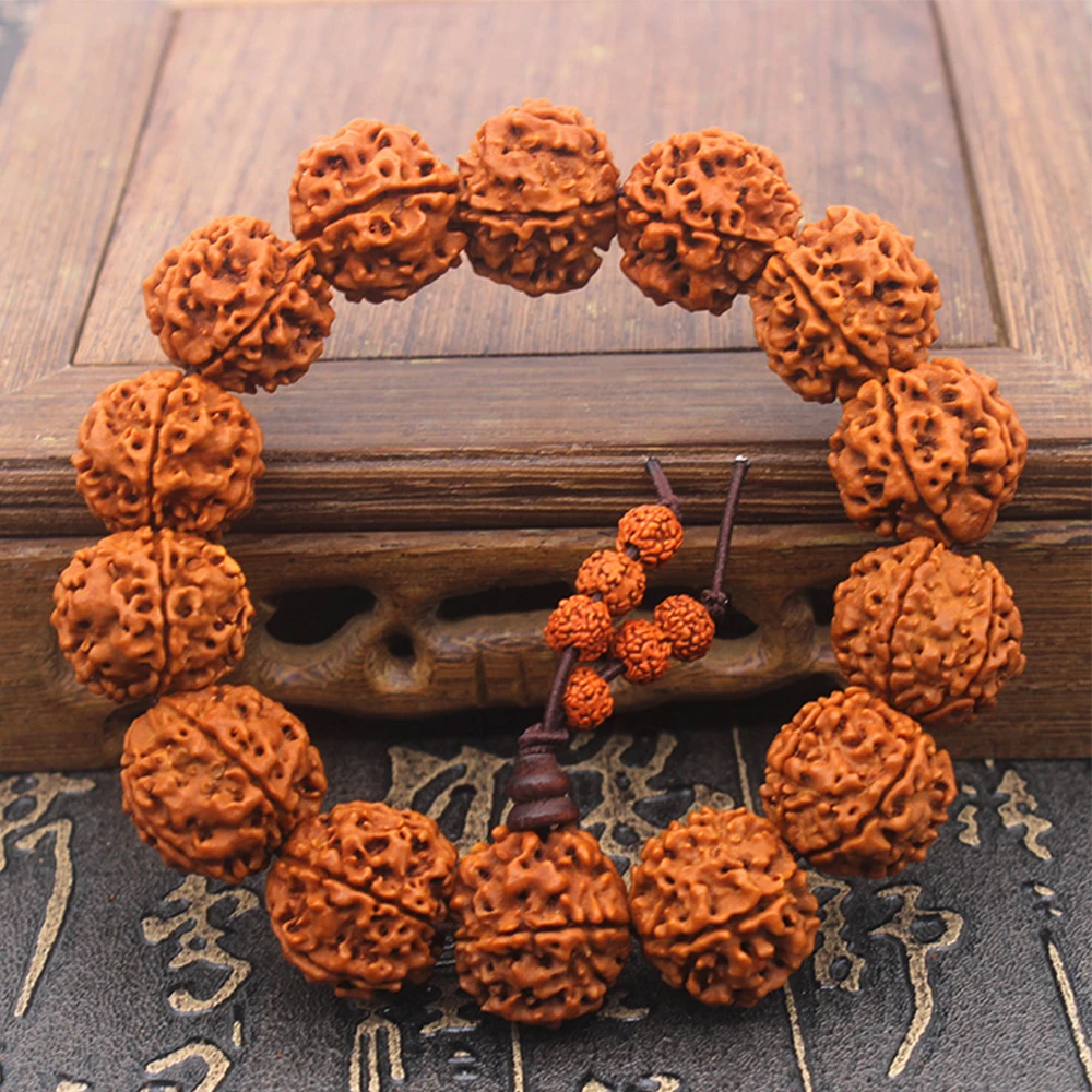 Natural Nepali 5 Mukhi Rudraksha Bracelet - SS Gems & Rudraksha