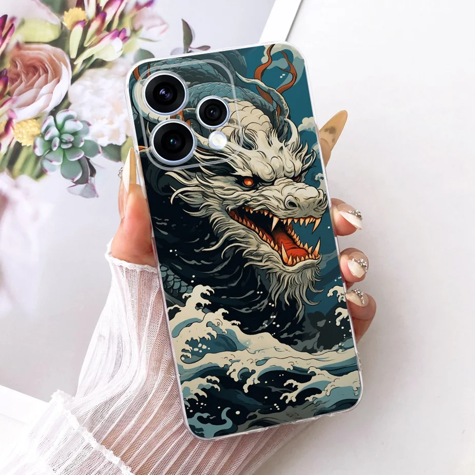 Colorful Flowers Painted Soft Slim Phone Case