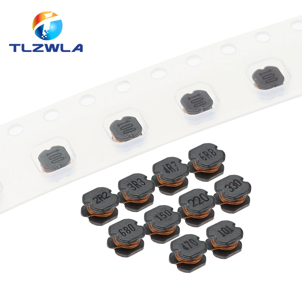 10PCS CD32 Power inductor 2.2/3.3/4.7/6.8/10/15/22/47/100UH SMD inductance Copper core