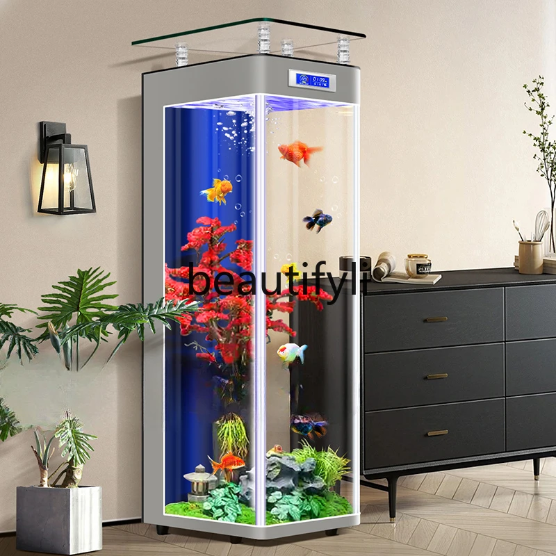 Floor-to-Ceiling Ecological Fish Tank 1
