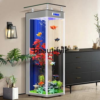 Floor-to-Ceiling Ecological Fish Tank 1