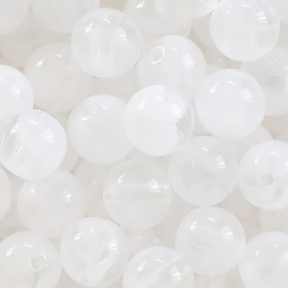 20 stücke 8/10mm Acryl Marmor Korn Perlen Runde Abstand halter lose Perle für Armband Halskette DIY Schmuck Herstellung Zubehör Großhandel – Detail 8