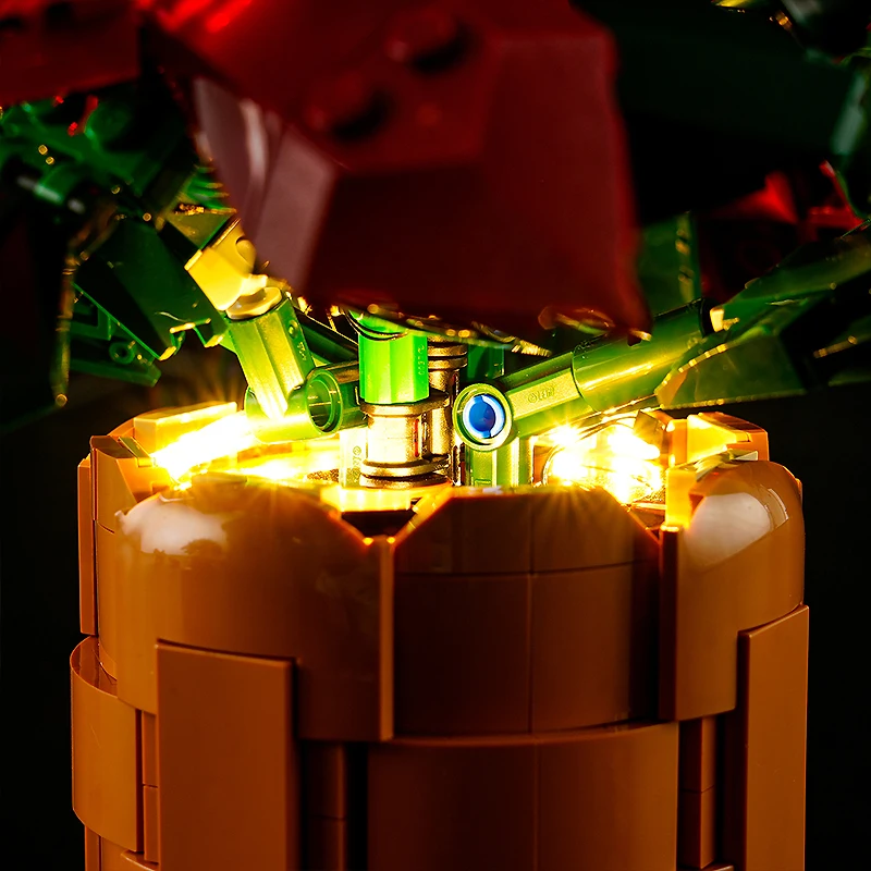 DIY LED Light Kit For LEGO 10370 Poinsettia   (Only LED Light,Without Blocks Model) 4