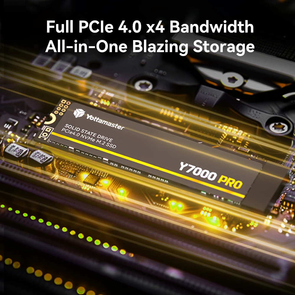 Yottamaster Y7000PRO M.2 SSD 4TB 2TB 1TB 512GB SSD Hard Drive Harddisk M2 NVMe Pcie4 Internal Solid State Disk For Game PC Hard Disk Solid State Disk