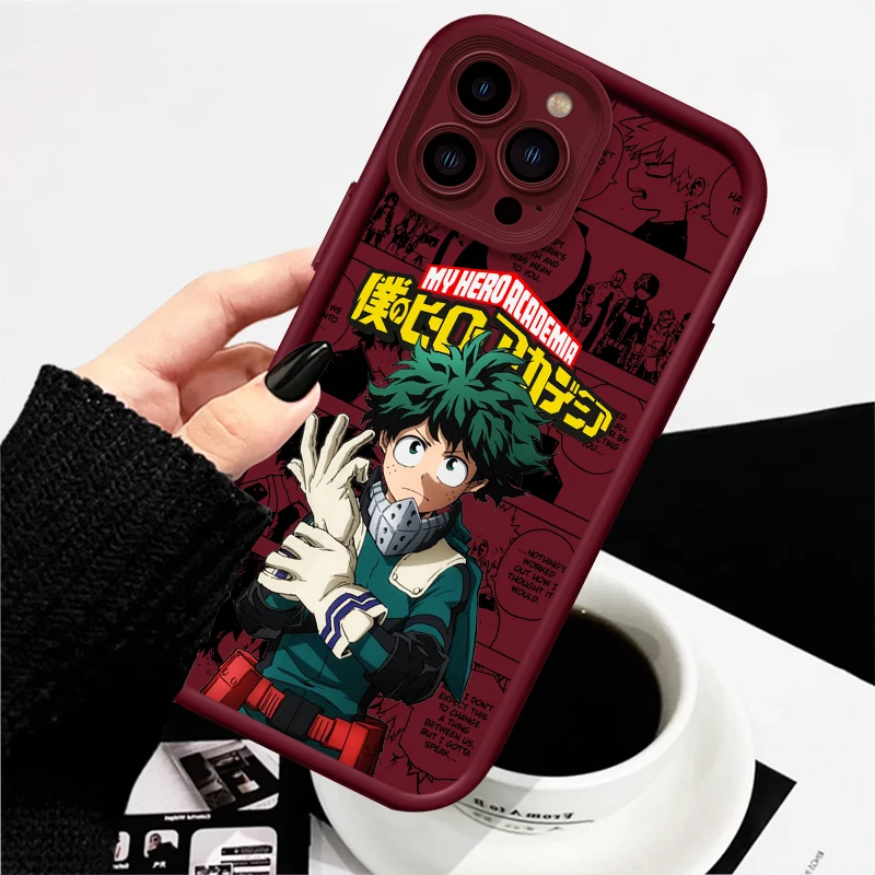 thumbnail image 1 of My Hero Academia-Funda de teléfono con escalera de Ojos de Anime para Apple, iPhone 15, 14, 13, 12, 11, XS, XR, X Pro Max Plus, 1 of 5