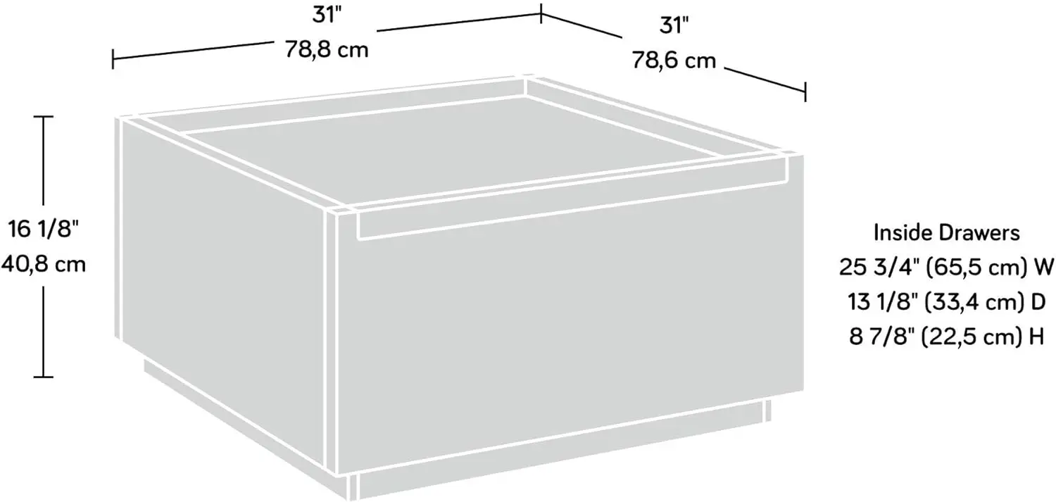 NEW Manhattan Gate Coffee Table, L: 31.02" x W: 30.95" x H: 16.06", Sindoori Mango Finish USA 2