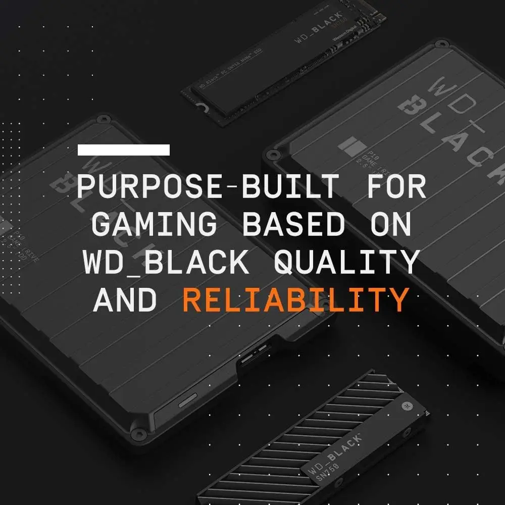 WD_BLACK 2TB 4TB P10 게임 드라이브, 휴대용 외장 하드 드라이브, 플레이스테이션, 엑스박스 및 PC와 호환, 및 새 제품