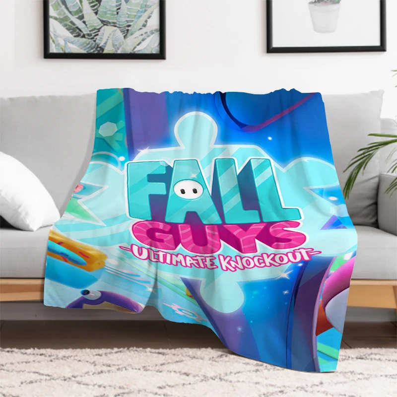 F-Fall G-Guys Game Warm Winter Blanket Furry Fluffy Soft Coperte & Plaid Throw Sofa Bed Double Decorative Custom Fleece Kid