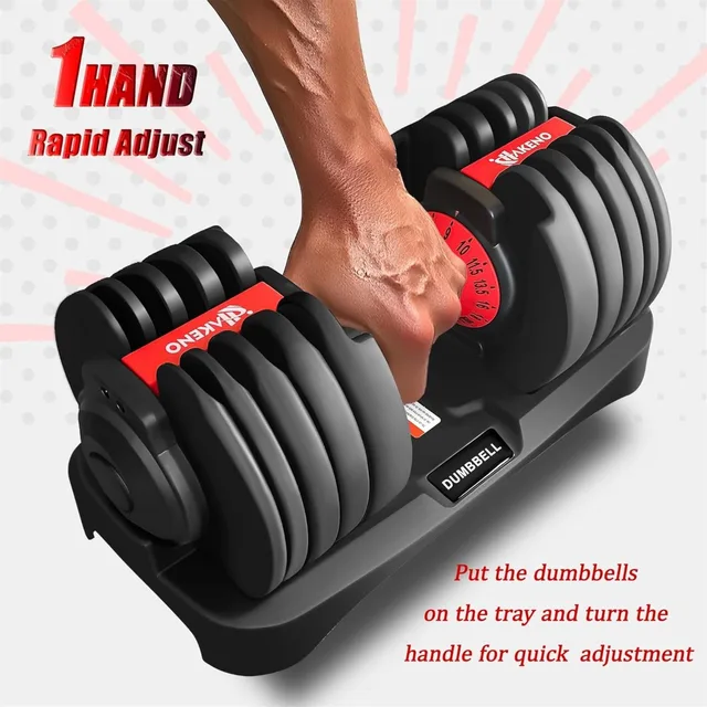 Adjustable Dumbbell Pair 24kg/53lb 5