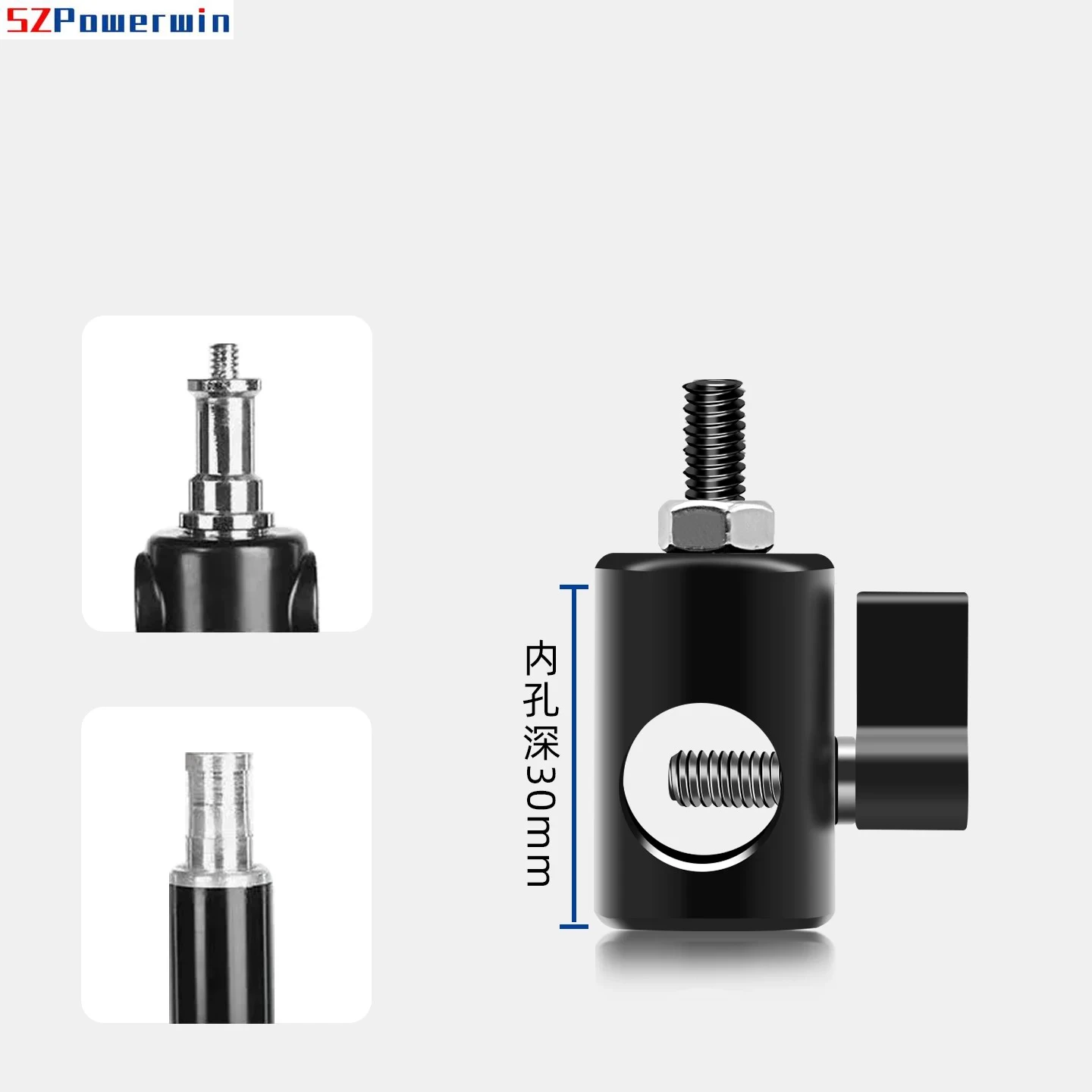 삼각대 어댑터 마운트 1/4인치16mm 마운트 스튜디오 조명 스탠드 컨버터 사진 조명 홀더 변환 헤드