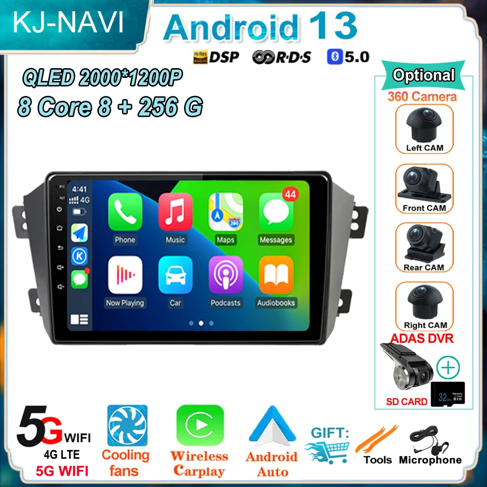 

Wireless For Geely Emgrand X7 1 GX7 EX7 2011 - 2019 Touch Screen Android Auto DVR Android 13 Radio 360 Camera No DVD IPS DSP