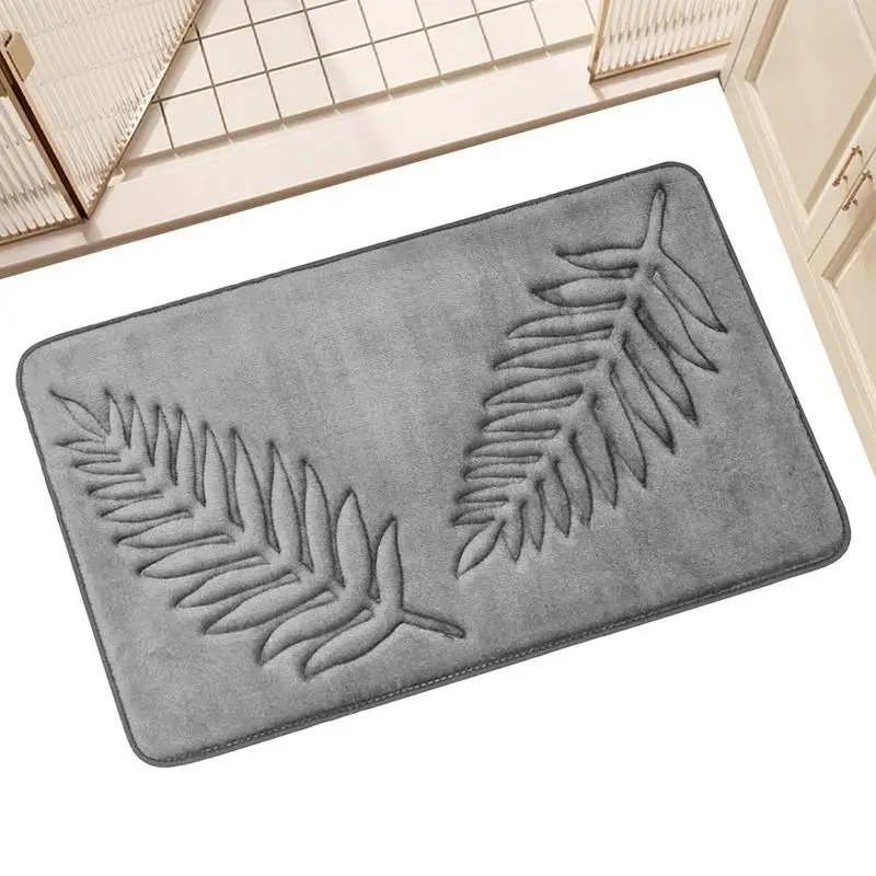

Bath Mat Memory Foam Bath Mat Toilet Mat Extra Soft Non-Slip Bathroom Mat Super Comfort Bath Mat Anti Slip Coral Bathroom mat