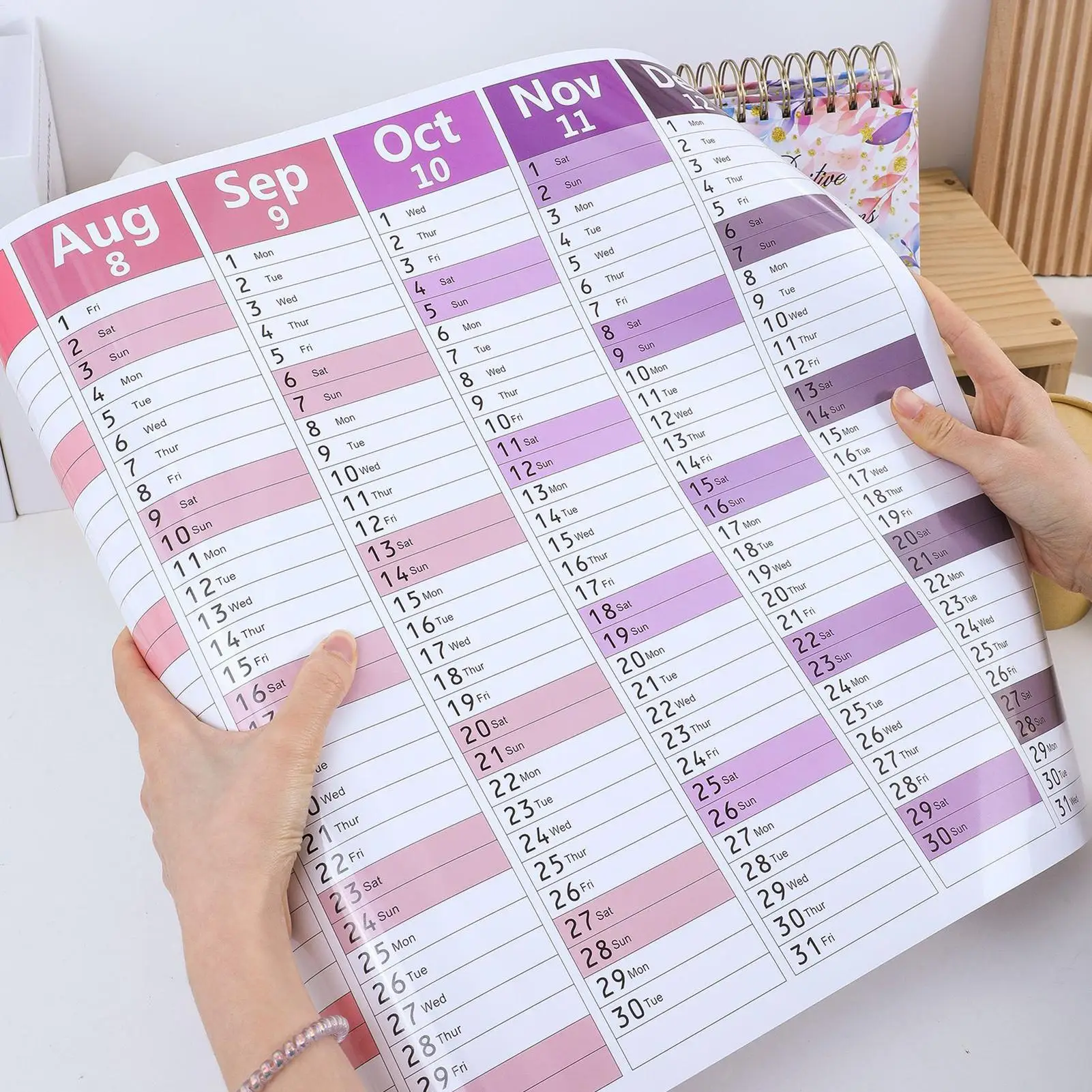2026 Large Dry Erase Wall Calendar - Thick Paper 12 Month Agenda Planner for Rome Decor & Family Organization