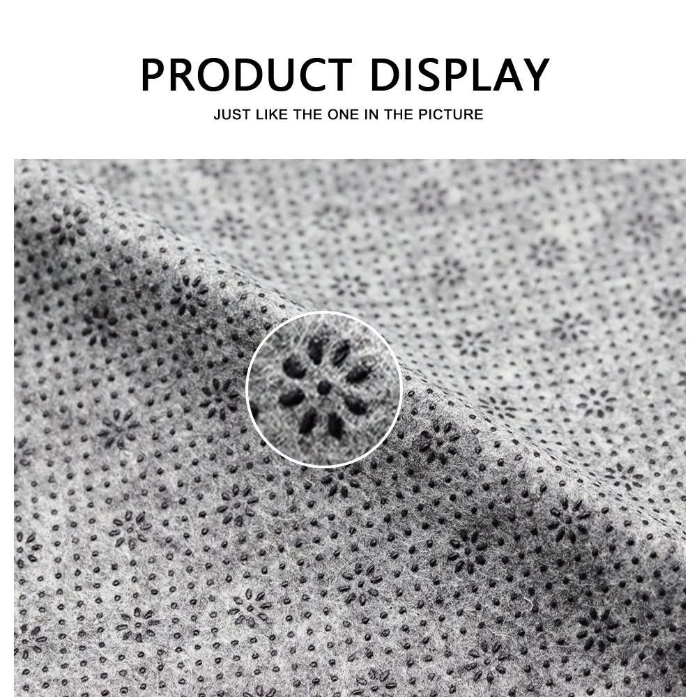 Description Picture 5 of item1.8m*1m Plum Blossom Pattern Non Slip Felt Fabric Anti-Slip Fabric For Diy Carpet Floor Mats Final Backing Cloth Car Seat Rug