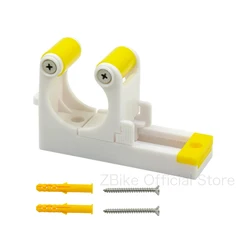 Deemount Adjustable Bicycle Wall Mount Rack Holder for Horizontal and Vertical Storage (TCK-Yellow)