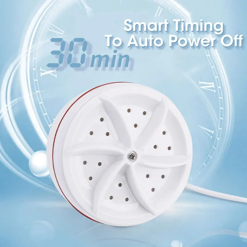 Portable Washer Mini Washing Machine USB Rotating Turbine for Socks Underwear Dishes Travel Home Business Trip