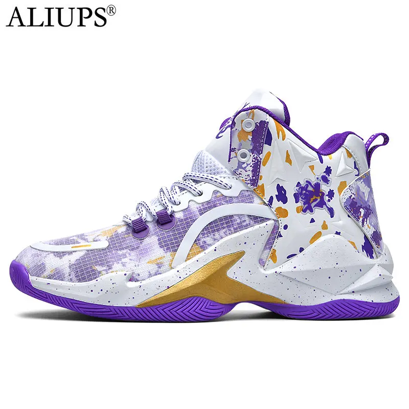 

ALIUPS 35-45 Men Boys Basketball Shoes Women Breathable Non-Slip Wearable Sports Shoes Athletic Sneakers Girls