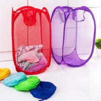 Laundry Basket Portable Large Storage Basket Folding Hollow Dirty Laundry Basket with Durable Handles Household Storage Basket 2