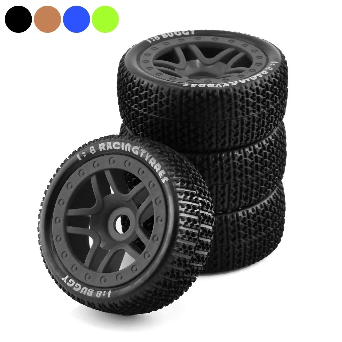 

4 шт. 110 мм 1/8 радиоуправляемая внедорожная багги колеса 17 мм Шестигранная шина для ARRMA Typhon Talion Traxxas Redcat Team Losi Kyosho HPI HSP VRX Радиоуправляемая машина