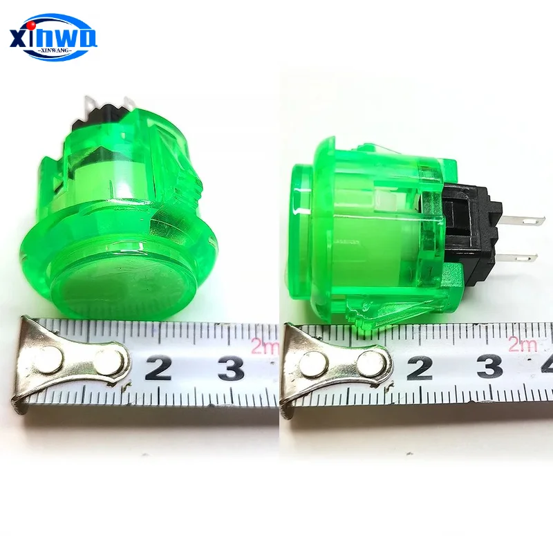 클리어 푸시 단추 내구성 멀티케이드 비디오 게임 콘솔 복사 Sanwa Obsc 히트박스 컨트롤러 테이블레로 아케이드 PC 네오 지오, 24mm, 30mm