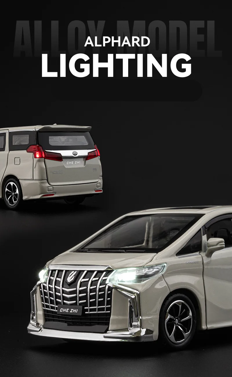 1:32 Toyota Alphard MPV Alloy Car Model Diecast Toy Commercial