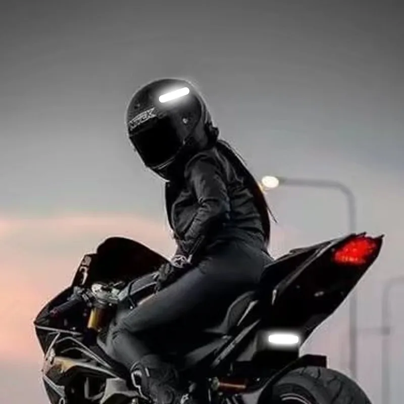 Reflective Stickers for Helmets Invisible Helmets Stickers Simple and Effective Reflective Tape for Bikes Motorcycles