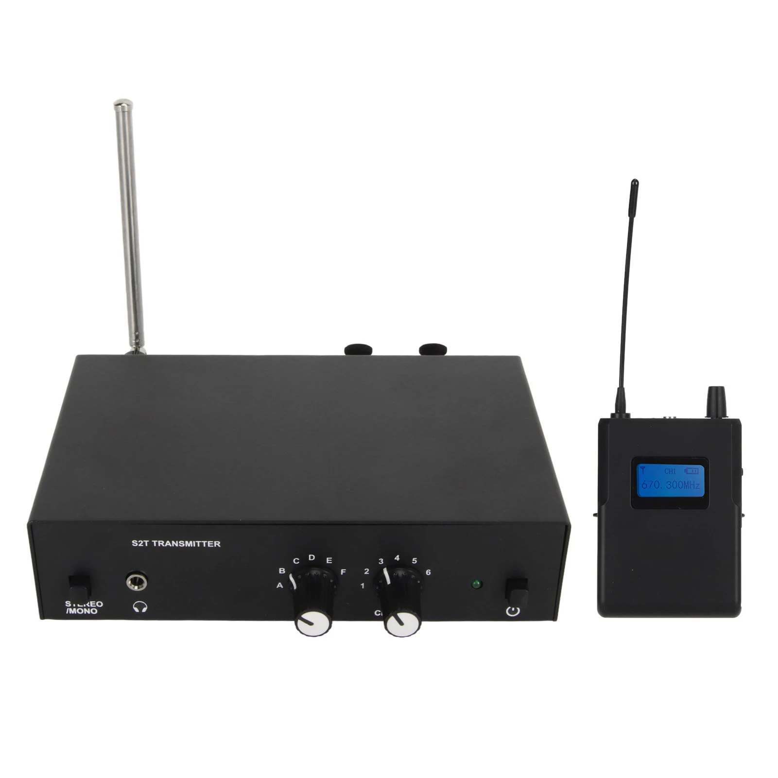 ANLEON S2T Stereo Wireless Monitor System 670-680Mhz/570-590Mhz/526-535MHz/863-865MHz Wireless Monitor Transmitter Receiver