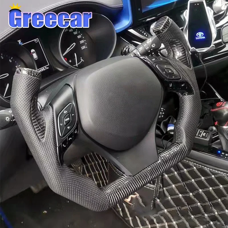 CustomCarbonFiberSteeringWheelPilotStyleReplacementForToyotaC