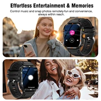2025 Men's Smart Watch with Wireless Calling, Dual Straps (Stainless Steel+Silicone), Step Counter Flashlight & Message Reminder - Image 3