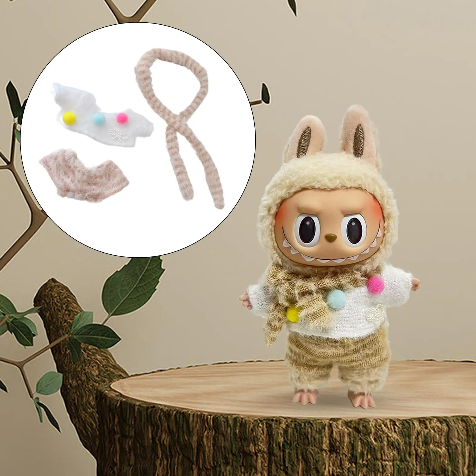 

Doll Clothes Dress up Doll Accessories Trendy Comfortable Kids Gift Soft Stylish DIY Doll Toy Doll Clothing for 6.69inch Doll