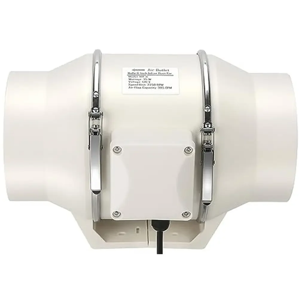 Inline Duct Fan 390 CFM 6 Inch Ventilation Blower Grow Room Tent Bathroom Kitchen