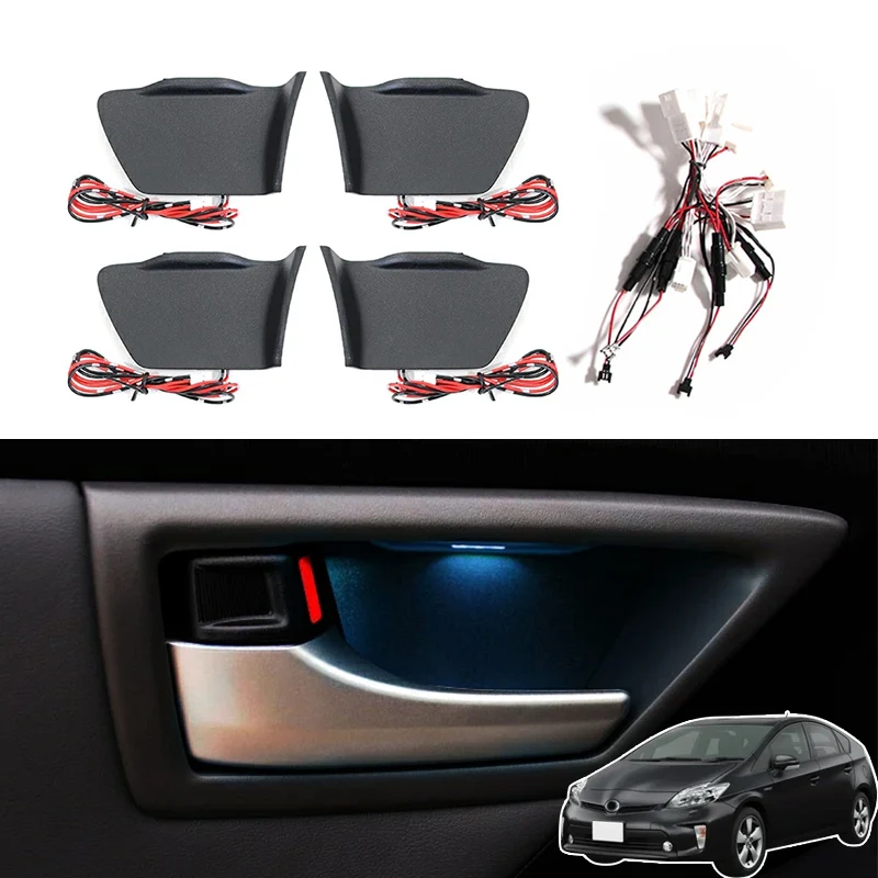 

Для Toyota Prius 30 XW30 ZVW30 2010-2014 внутренняя дверная ручка lemp, синяя декоративная фотография