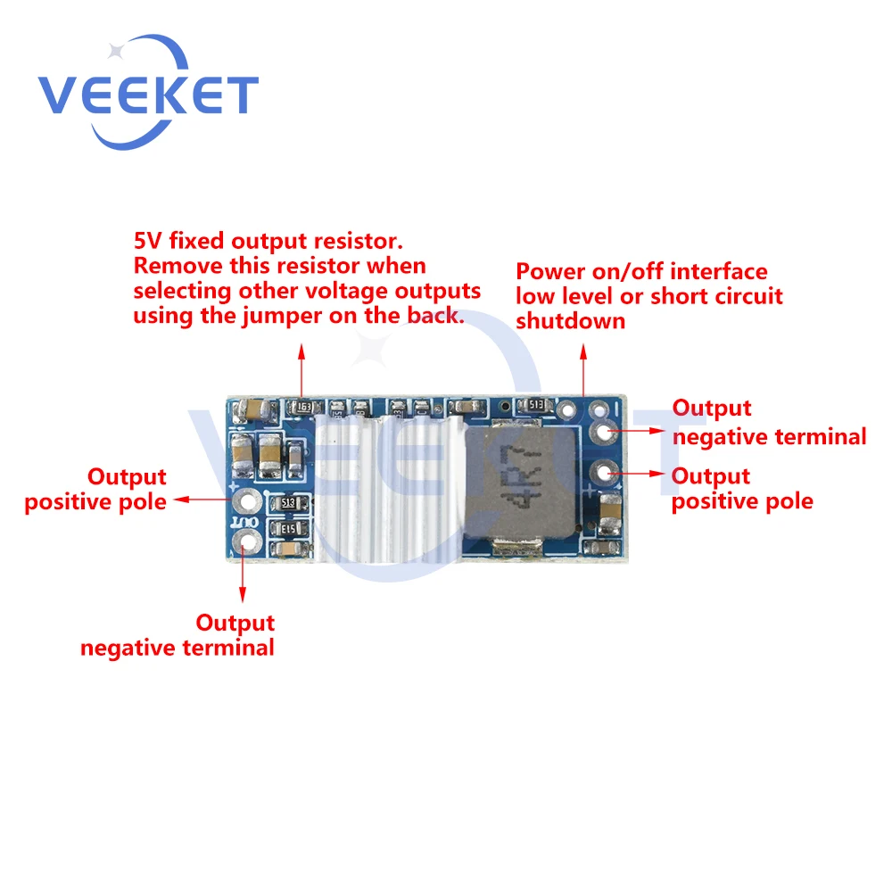 Module Boost 3.3V/5V/9V/12V 6A Régulateur de Tension pour Drone